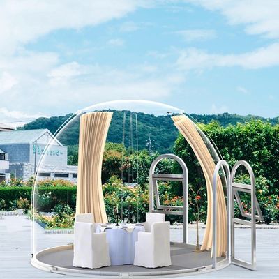 Vista panorámica Casas prefabricadas de cúpula para 9M * 9M Tamaño de plataforma en diseño de moda