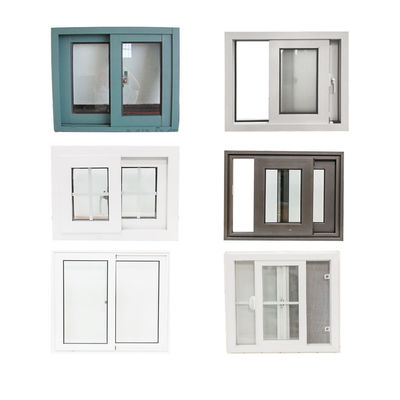 Diseño de arco moderno As2047 Ventanas de doble acristalamiento con ventanas corredizas de PVC para casas de energía