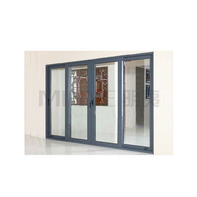 Puerta corredera plegable para balcón exterior Superficie terminada de estilo abierto plegable