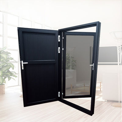 Puerta de aleación de aluminio integrada con perfil blanco y acero inoxidable