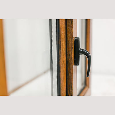 Ventanas de estilo abierto de estilo clásico de madera de aluminio con vidrio de marco de UPVC