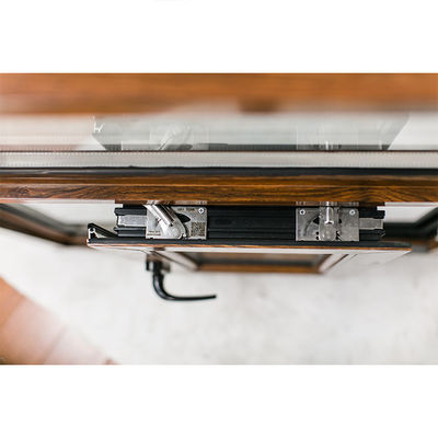 Ventanas de estilo abierto de estilo clásico de madera de aluminio con vidrio de marco de UPVC