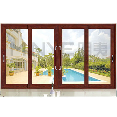 Puertas correderas de protección contra huracanes de aleación de aluminio de color personalizado con buen sellado