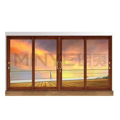 Puertas correderas de protección contra huracanes de aleación de aluminio de color personalizado con buen sellado