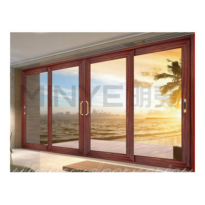 Puertas correderas de protección contra huracanes de aleación de aluminio de color personalizado con buen sellado