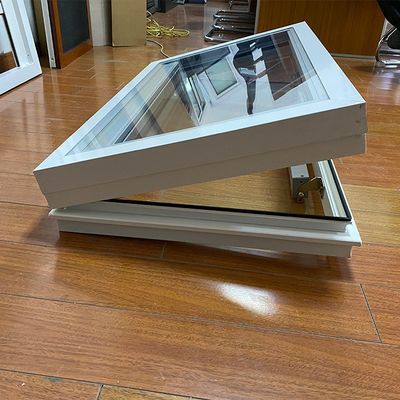 Swing estilo abierto de aluminio eléctrico de techo ventana claraboya para la estética blanca