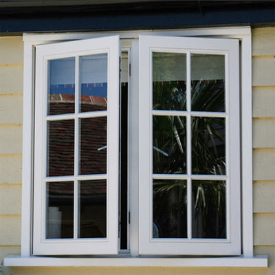 Tipo de ventana circular Ventana de revestimiento de aluminio con parrillas aislante térmico e impermeable