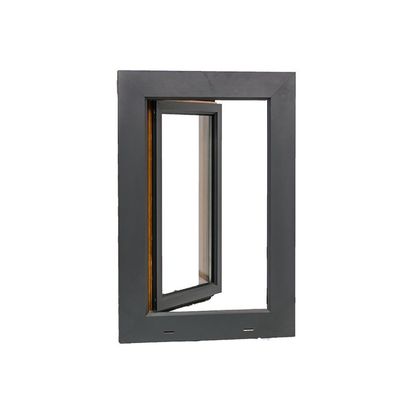 Profile de espesor de 2,5 mm de PVC Casement Ventanas con vidrio de impacto de huracán