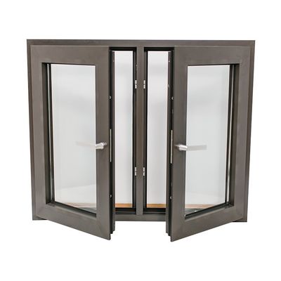 Ventana de aluminio con doble vidrio templado y impacto de huracán horizontal
