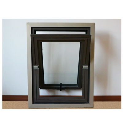 Ventanas de apertura media de marco de aluminio vertical centro pivote para 5mm 12A 5mm espec de vidrio
