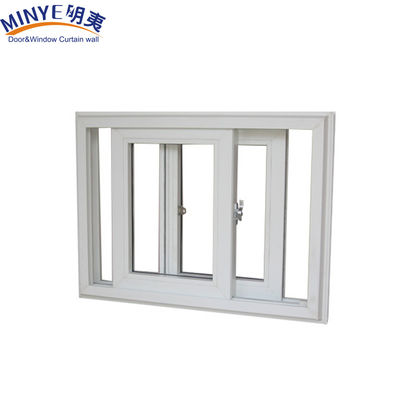 Ventana corredera de UPVC con patrón de apertura horizontal