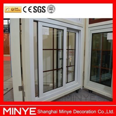 Material de malla de pantalla de fibra de vidrio y ventana corredera UPVC de acero plástico personalizable