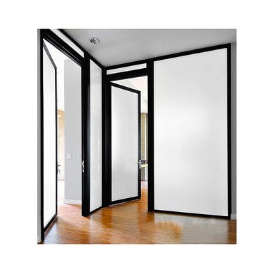 Puerta plegable a prueba de sonido de aleación de aluminio de diseño moderno impermeable con vidrio templado