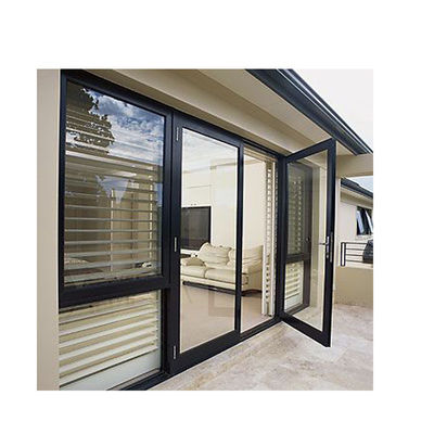 Ventanas y puertas de aluminio con vidrio con recubrimiento en polvo y superficie terminada