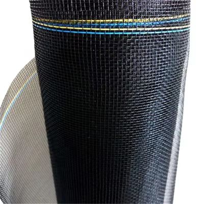 Cortina de fibra de vidrio negra para mantener fuera a los mosquitos y permitir el flujo de aire