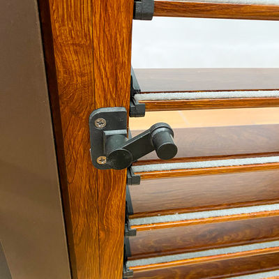 Diseño moderno colores personalizados de madera de color de aluminio