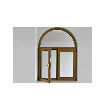 Ventana corredera de UPVC con doble acristalado doble arco templado círculo superior hacia arriba y abajo de vidrio