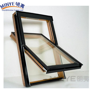 Profile de aluminio fuerte y duradero centro colgado ventana de techo de vidrio claraboya abierta