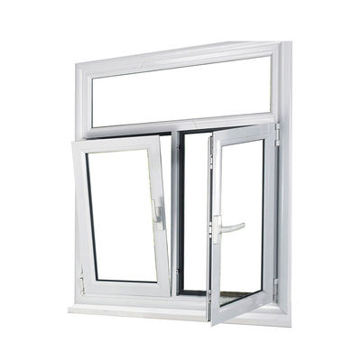 Perfiles UPVC marco de plástico estilo francés patio ventanas y puertas para la durabilidad exterior