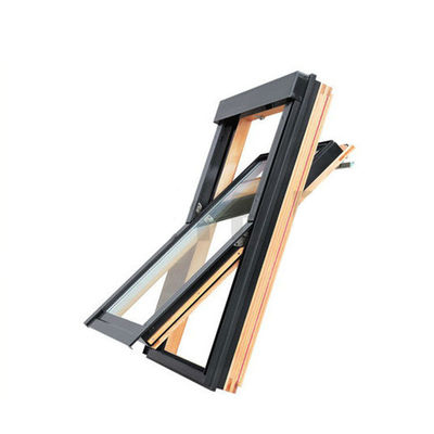Ventana de aluminio con claraboya/techo en tramo Ventanas de vidrio simple/doble/triple