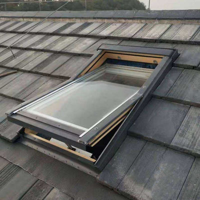 Ventana de aluminio con claraboya/techo en tramo Ventanas de vidrio simple/doble/triple