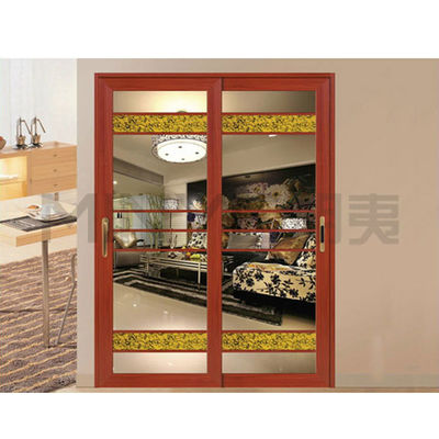 Cuadro de metal industrial Puerta corredera de vidrio grande ideal para la entrada de la cocina comercial