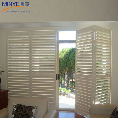 Ventanas de alta gama con revestimiento de polvo liso de PVC / UPVC Jalousie Louver para persianas duraderas