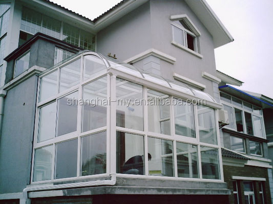 Jardín de invierno con techo plano moldeado con aluminio Sala de sol con tamaño personalizado de Shanghai