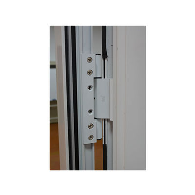 Diseño de puerta principal de aluminio de rejilla blanca residencial con configuraciones de tamaño personalizadas