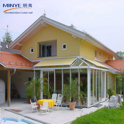 Diseño razonable de aleación de aluminio 6063-T5 de vidrio de estilo solar para casas residenciales