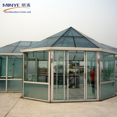 Diseño razonable de aleación de aluminio 6063-T5 de vidrio de estilo solar para casas residenciales