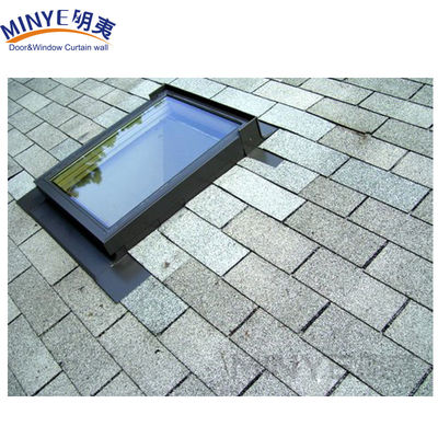 Sombra de la ventana del techo colgada abierta COTADA EN PÚDER de aluminio Luz del cielo del techo con 5MM 9A 5MM vidrio