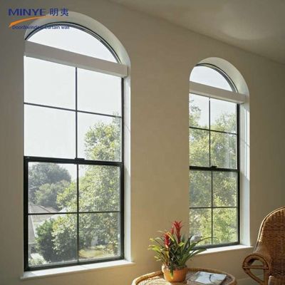 Diseño de parrilla de ventana corredera vertical UPVC/PVC a prueba de viento para la funcionalidad del salón