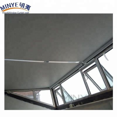 1.4mm espesor del perfil impermeable control remoto de aluminio techo ventanas Fuerte y duradero