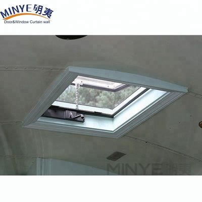 1.4mm espesor del perfil impermeable control remoto de aluminio techo ventanas Fuerte y duradero