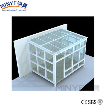 Tamaño personalizado Portable de aluminio salón de sol y jardín con techo triangular moldeado
