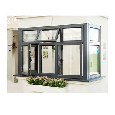 Ventanas y puertas de vinilo americano de color blanco asequible con material de marco de plástico