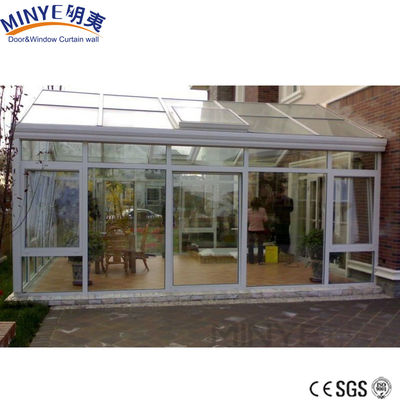 Sala de sol de vidrio simple/laminado/temperado/bajo-E/claro/tintado/triple para jardín de invierno