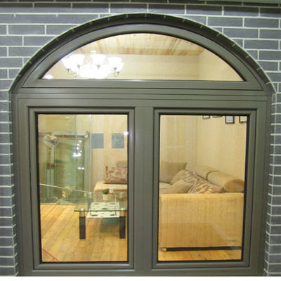 Ventana de diseño de parrilla de hierro de perfil UPVC de vidrio simple / doble / triple para mejoras en el hogar