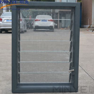 Colores personalizados Diseño francés Ventana de vidrio automática Jalousie con Alemania Hardware