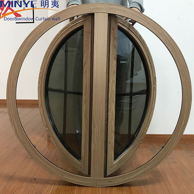 Ventana de aluminio con banda de goma EPDM y vidrio doble acristalado doble templado
