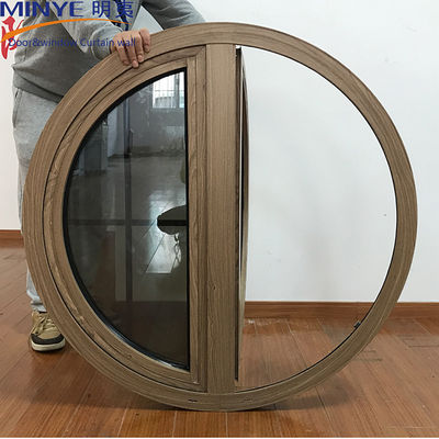 Ventana de aluminio con banda de goma EPDM y vidrio doble acristalado doble templado