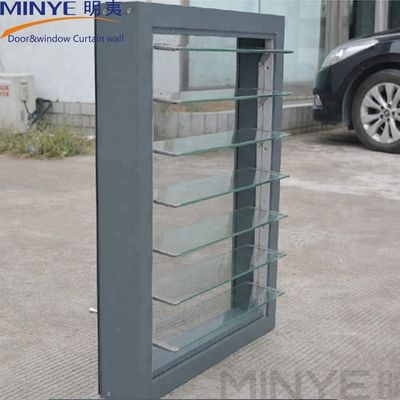 Colores personalizados Diseño francés Ventana de vidrio automática Jalousie con Alemania Hardware