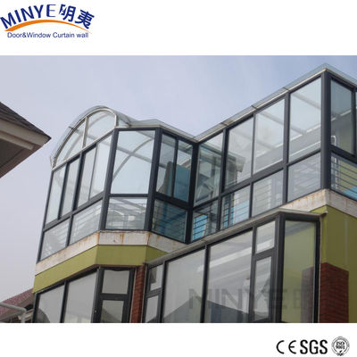 Salones de sol Casas de vidrio Accesorios de vidrio de aleación de aluminio para jardín de invierno en Shanghai