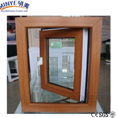 Shanghai Rehau Diseño de ventanas de PVC alemán con banda de goma EPDM y bisagra de seguridad