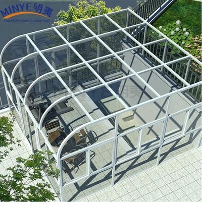 Diseño personalizable Casa de vidrio fuerte prefabricada/salón de aluminio/conservación