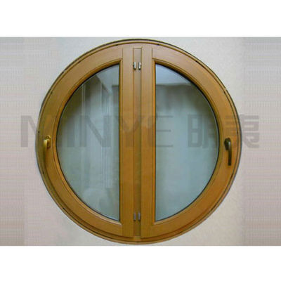 1.4 mm de espesor del perfil Moldeado de ladrillos en Shanghai Ventana de cristal de madera semicircular