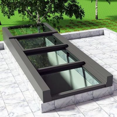 Ventana de techo de cristal de aluminio para diseño moderno en el mercado chino