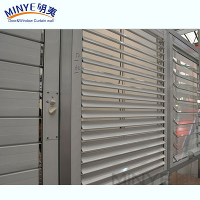 Perfiles de aluminio OEM, persianas de plantación de vidrio con dirección de apertura de rodadura