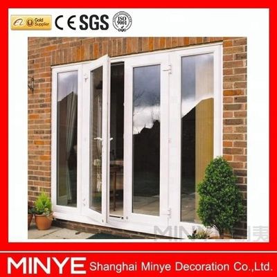 Diseño de la puerta principal de Kerala House Vinyl Frame UPVC Puerta con vidrio y característica impermeable